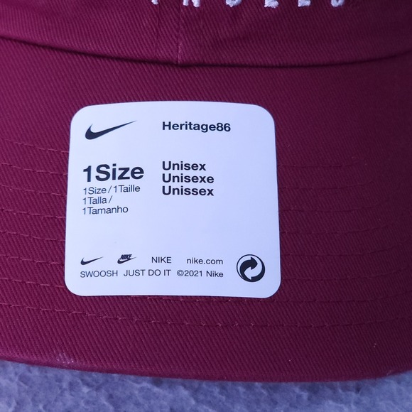 Nike Hat Florida State Seminoles Adult Garnet Futura Heritage86 Adjustable Cap - Picture 4 of 11